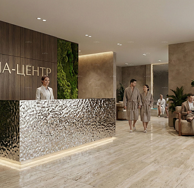 Стойка ресепшен (Хай-тек  Экостиль Минимализм)