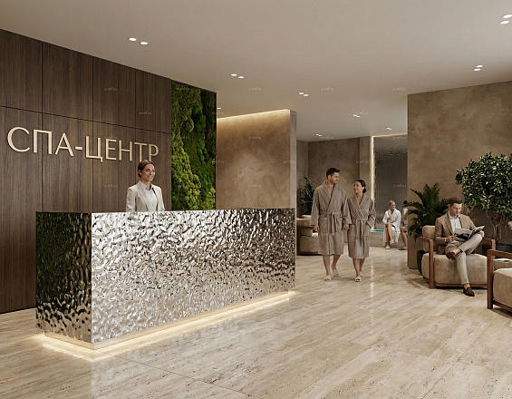 Стойка ресепшен (Хай-тек  Экостиль Минимализм)