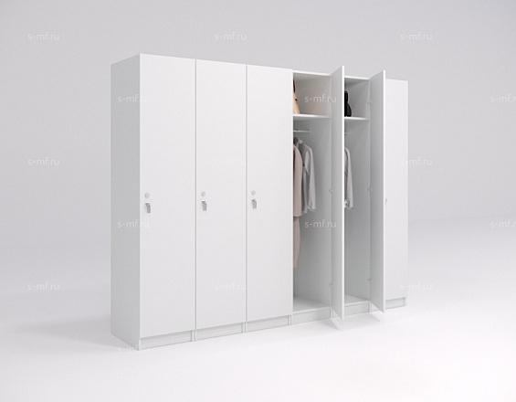 Шкафчик Джино серый (эконом) 400x500x1900 фасад ЛДСП