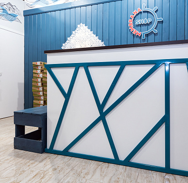 Стойка ресепшен (Скандинавский  Лофт Экостиль)