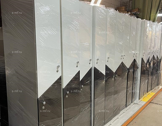 Шкафчик Ориноко чёрный (МДФ с HPL) 400x520x1900 фасад МДФ с HPL