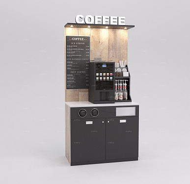 Кофе корнер (Кофе точка самообслуживания) 1000x600x2200