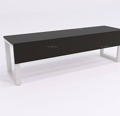 Приставная скамья Вэлд 1 серая, 1200