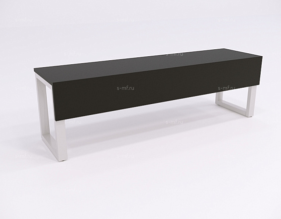 Приставная скамья Вэлд 1 серая, 1200