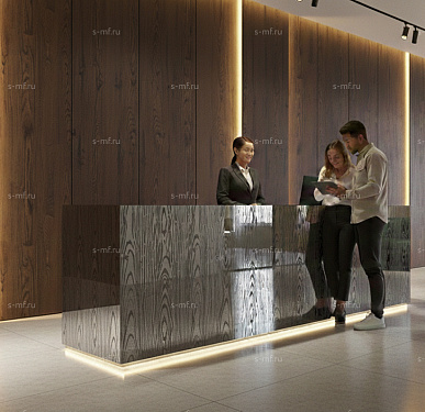 Стойка ресепшен (Хай-тек  Экостиль Минимализм)