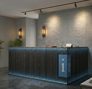 Стойка ресепшен (Хай-тек  Лофт Скандинавский)