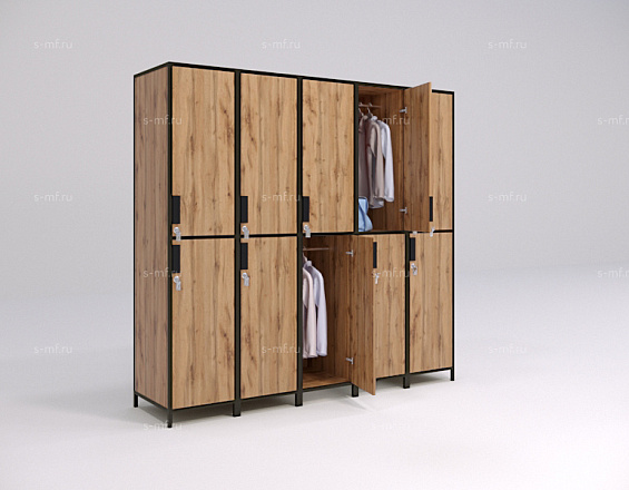 Шкафчик Лофт-2 дуб светлый 400x520x1900 фасад ЛДСП