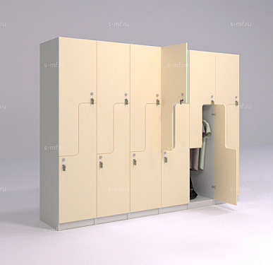 Шкафчик Глэд бежевый (стандарт) 400x520x1900 фасад ЛДСП