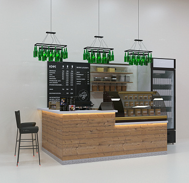 Торговый островок (Кофейня) 2500x2000x1200