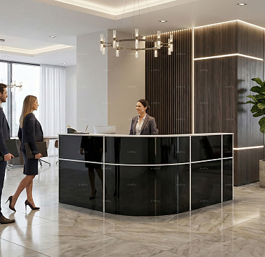 Стойка ресепшен (Скандинавский  Минимализм Хай-тек)