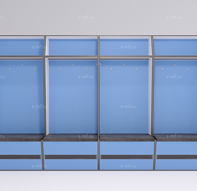 Шкафчик Буре голубой 800x520x2000