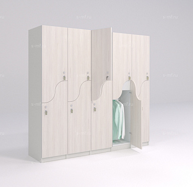 Шкафчик Жако светлое дерево (стандарт) 400x520x1900 фасад ЛДСП