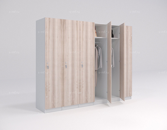Шкафчик Джино дуб светлый (стандарт) 300x520x1900 фасад ЛДСП