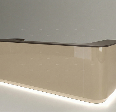 Стойка ресепшен (Скандинавский  Экостиль Минимализм)