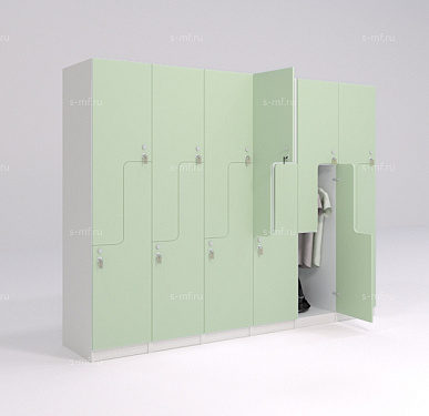 Шкафчик Глэд зелёный (стандарт) 400x520x1900 фасад ЛДСП
