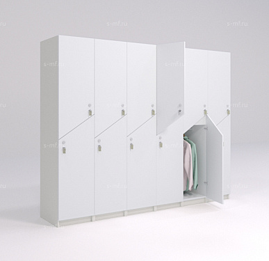 Шкафчик Ориноко серый (МДФ с HPL) 400x520x1900 фасад МДФ с HPL