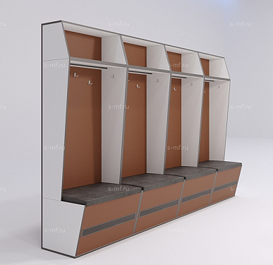 Шкафчик Буре коричневый 800x520x2000