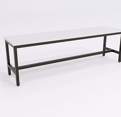 Скамейка гардеробная Вэлд чёрная, 1200 (стандарт)