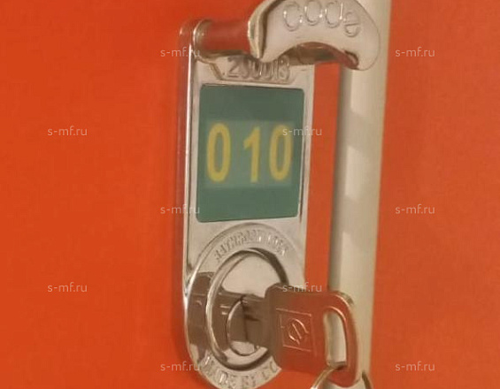 Шкафчик Джино со скамьёй дуб светлый (HPL) 300x800x1800 фасад HPL пластик