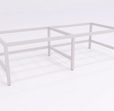 Подставка под шкаф Вэлд серая, 1200 на 4 шкафа (Н300), (эконом)