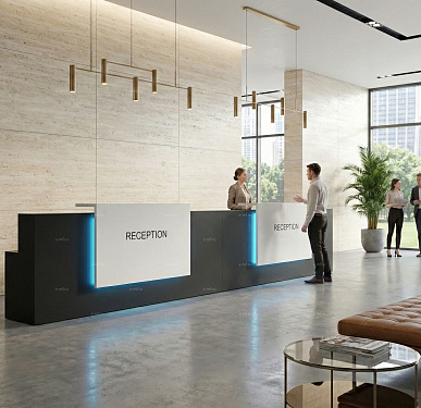 Стойка ресепшен (Хай-тек  Скандинавский Лофт)
