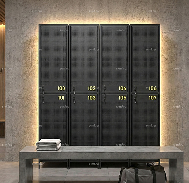 Шкафчик Айрон-2 400x520x1900 фасад Металл