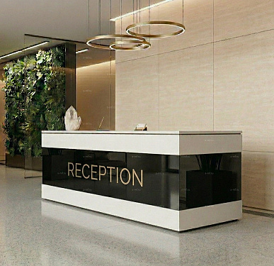 Стойка ресепшен (Хай-тек  Лофт Экостиль)