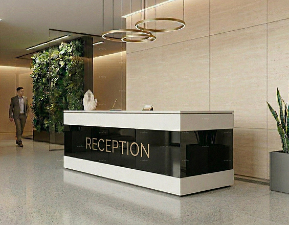 Стойка ресепшен (Хай-тек  Лофт Экостиль)