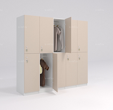 Шкафчик Детта светло-коричневый (стандарт) 300x520x1900 фасад ЛДСП