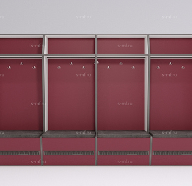 Шкафчик Буре розовый 800x520x2000