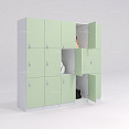 Шкафчик Спело зелёный (стандарт) 300x520x1900 фасад ЛДСП