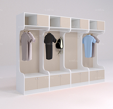 Шкафчик Бруно светло-коричневый 700x520x1900 фасад ЛДСП