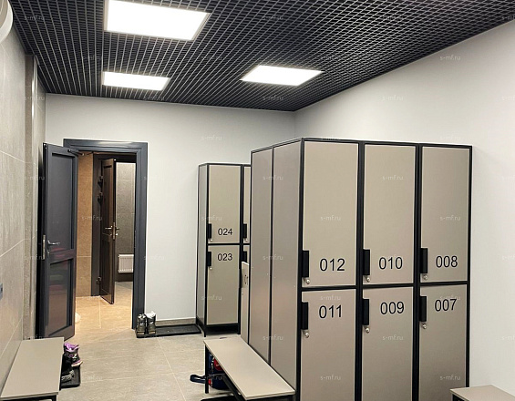 Шкафчик Лофт-2 чёрный 400x520x1900 фасад ЛДСП