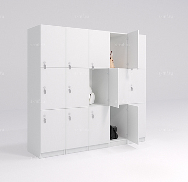 Шкафчик Спело серый (МДФ с HPL) 300x520x1900 фасад МДФ с HPL