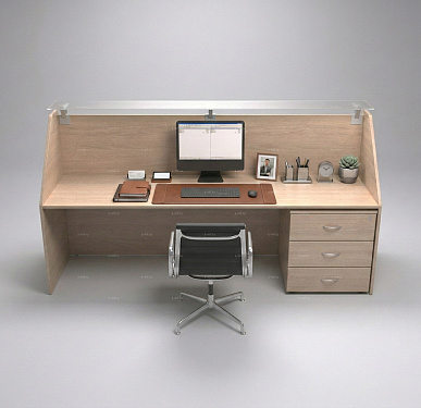 Стойка ресепшен (Скандинавский  Экостиль )