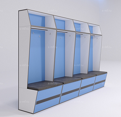 Шкафчик Буре голубой 1000x520x2000