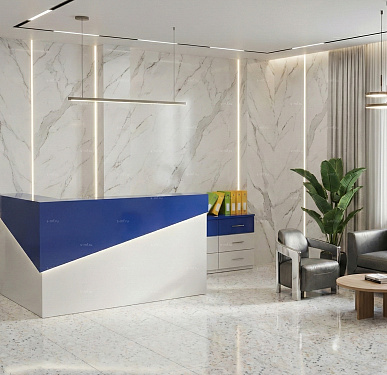 Стойка ресепшен (Хай-тек  Минимализм )