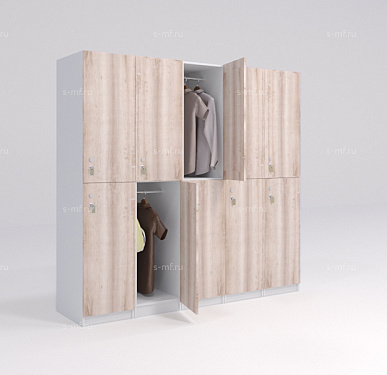 Шкафчик Детта дуб светлый (стандарт) 300x520x1900 фасад ЛДСП