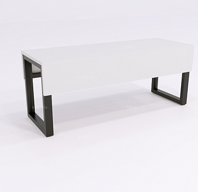 Скамейка гардеробная Вэлд 1 чёрная, 1000