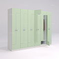 Шкафчик Финн зелёный (МДФ с HPL) 400x520x1900 фасад МДФ с HPL
