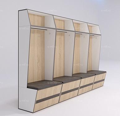 Шкафчик Буре дуб светлый 800x520x2000