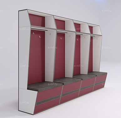 Шкафчик Буре розовый 800x520x2000