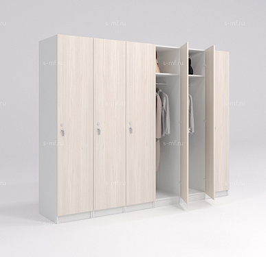 Шкафчик Джино светлое дерево (стандарт) 400x520x1900 фасад ЛДСП