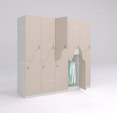 Шкафчик Жако светло-коричневый (стандарт) 400x520x1900 фасад ЛДСП