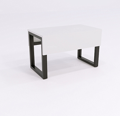 Скамейка гардеробная Вэлд 1 чёрная, 600