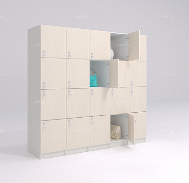 Шкафчик Хэппи дуб светлый (стандарт) 400x520x1900 фасад ЛДСП