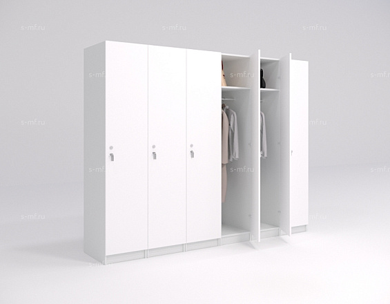 Шкафчик Джино белый (эконом) 400x500x1900 фасад ЛДСП