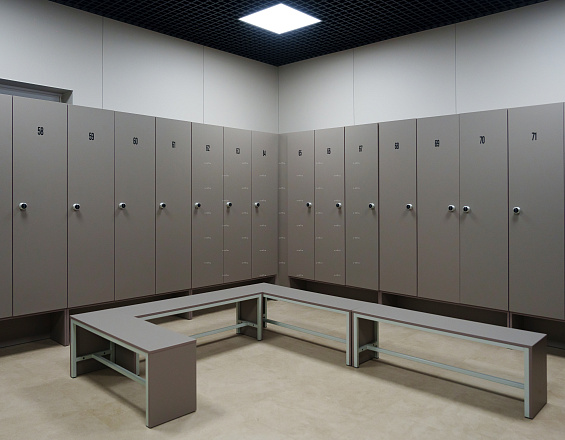 Шкафчик Джино дуб тёмный (МДФ с HPL) 400x520x1900 фасад МДФ с HPL