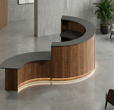 Стойка ресепшен (Скандинавский  Минимализм Хай-тек)