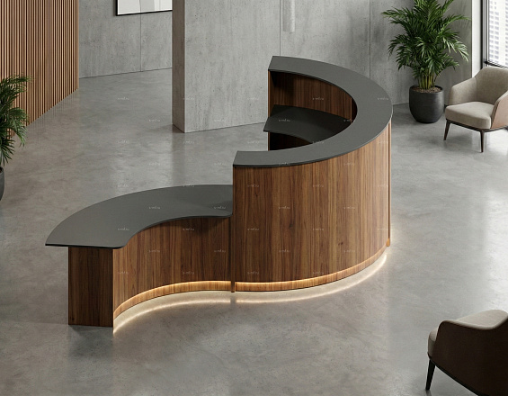 Стойка ресепшен (Скандинавский  Минимализм Хай-тек)